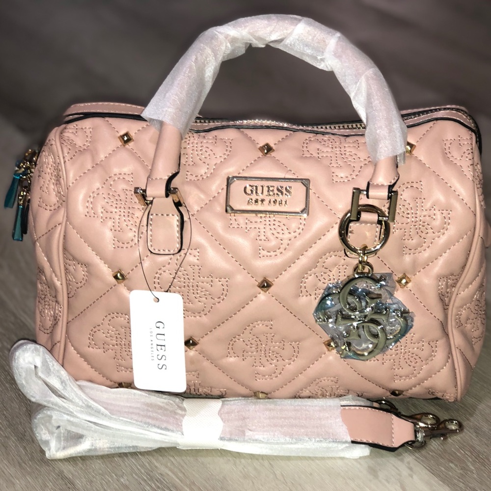 😍GUESS EST 1981 Leather Wallet Pink For Women Bag